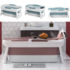 L-XL Folding Bathtub Adult Kids Portable Bath Tub with Cover Spa Sauna Relaxing