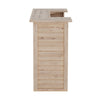 Rustic Pine Wooden Garden Mini Bar Home Drinks Bar Counter Table Reception Desk