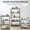 5-Tier Bookshelf Freestanding Utility Storage Rack Bookcase Display Organizer