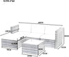 Rattan Garden Furniture Corner Sofa Set Coffee Table Outdoor Patio Conservatory