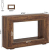 Tribesigns Farmhouse Console Table 47 Inches Entryway Console Table with Storage