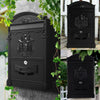 Large Vintage Wall Mounted Mailbox Outdoor Lockable Secure Mail Letter Post Box