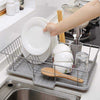 Dish Drainer Kitchen Sink Basket Cutlery Draining Tray Drip Board Plates Holder