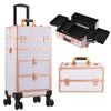 Rolling 4 in 1 Makeup Trolley Beauty Trolley Case w/Drawers Hairdressing Case