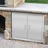 Outdoor Stainless Steel Flush Mount BBQ Access Door Kitchen Cabinet Double Doors
