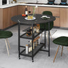 Modern Dining Table 100 cm Round Kitchen Table-Black