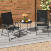 2 Pieces Patio Folding Chairs Outdoor Patio Chairs Portable Dining Chair