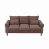Panana Linen Fabric 2 & 3 Seater Sofa Couch with Wood Legs 3 Colours
