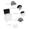 Kitchen Dining Table Set w/4 Storage Seats Compact Space Saver Modern