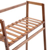 Bamboo Clothes Rail Rack Open Wardrobe Garment Organizer Stand Storage Shelves