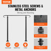 Wrought Iron Handrail Outdoor Handrail Fit 1 to 3 Steps Stairs Handrail
