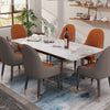 Adjustable Dining Table Extendable Marble Stone Kitchen Table For Small Spaces