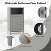Freestanding Storage Organizer Wooden Bathroom Floor Cabinet-Grey