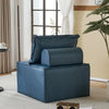 Free Combination Leather Sofa Cube with Detachable Backrest Sectional Floor Sofa