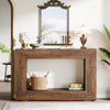 Farmhouse Console Table, 47 Inches Wooden Entryway Console Table with Storage