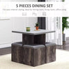 Space Saving Dining Table Chairs Set Stools Compact Kitchen Breakfast Bar