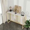 Large Console Table Side Table Heavy Duty Marble Top Desk Entryway Desk Stand