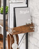 Rustic Wood Bookcase Bookshelf 5 Tier Industrial Storage Display Shelving Unit