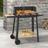 NEW OPEN TOP BBQ GRILL GARDEN BARBECUE STEEL CHARCOAL COOKING OUTDOOR PARTY OVEN