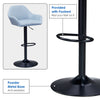 Set of 2 Barstool Kitchen Breakfast Swivel Pub Counter Gas Lift PU Leather Chair