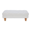 Large Stool Ottomans Tufted Button Pouffe Leisure Bench Coffee Table Living Room