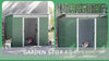 Garden Shed Outdoor Storage Tool Organiser w/ Double Sliding Door