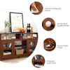 TV Stand for 65" TV Fireplace TV Stand Entertainment Center Storage Cupboard