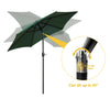 Garden Patio Parasol Sun Shade UV Protection Umbrella Steel Tilting Crank Handle