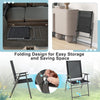 2 Pieces Patio Folding Chairs Outdoor Patio Chairs Portable Dining Chair