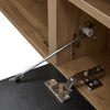 Floating TV Stand w/ Smart LED Lights, Wall Mounted Storage Cabinet for 75 in TV