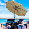 3M Garden Banana Parasol Sun Shade Patio Hanging Umbrella Cantilever Outdoor