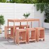 Lechnical Garden Bar Set, 7-Piece Solid Wood Set, Garden Bar Set, Garden O6F6