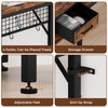 4 Tier Computer Desk Study Room Computer Desk Home Office Work Desk with Drawers
