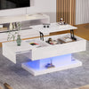 Coffee Table with Storage High Gloss Lift Up Top Wooden Living Room Furniture