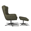 Modulax Jimmy Celine Olive Swivel Lounge Chair & Footstool RRP £1299