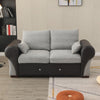2/3 Seater Soft Fabric Deep Seat Sofa Settee Large Armrest Living Room Office