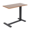 Gas-Lift Adjustable Overbed Table with Wheels Laptop Reading Workstation C Table