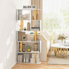 Chic 5-Tier Geometric Bookcase 157CM S-Shaped Bookshelf