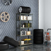 5-Tier Garage Storage Utility Shelves w/Adjustable Height-Grey