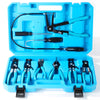9-Piece Hose Clamp Pliers Set Flexible Spring-Loaded Long Nose Pliers in Carbon
