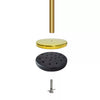Barrier Posts Crowd Control Stanchion Velvet Ropes Bank Queue Pole Gold Red 4pc