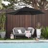 4 Size&5 Color Patio Parasol Sunshade Outdoor Canopy Tilt Crank Garden Umbrella