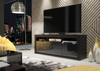 160cm TV Unit Cabinet | Sideboard Cupboard | Black High Gloss Doors | Modern