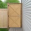 Wooden Garden Gate Outdoor Entrance Fence Security Door With Latch & Hings Kit
