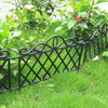 4/8/12x Flexible Garden Lawn Grass Edging Picket Border Panel Plastic Wall Fence