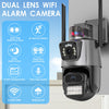 4K IP Camera PTZ Wifi Camera Dual Lens Security Cam Video Surveillance 32G Card