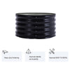 80cm Outdoor Garden Round Metal Raised Vegetable Planter Flower Trough Grow Bed