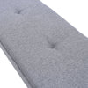 Modern Ottoman Bench Fabric Padded Footrest Entry Hallway Shoe Bench Window Seat