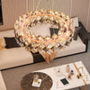 Large Diamond Crystal Chandelier Ceiling Pendant Hanging Light Illuminated Hall