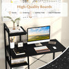 Study Writing Desk 100cm Home Office Computer Desk w/storage-Black